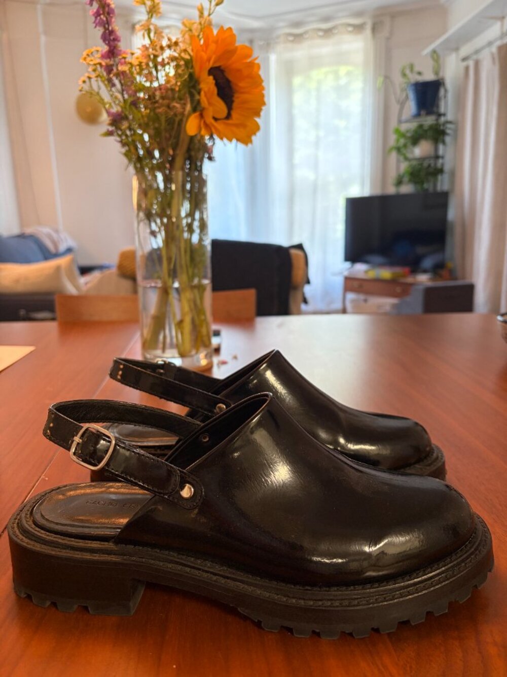 Rachel Comey Patent Black Gilly Clogs - Size 7 - Picture 3 of 4